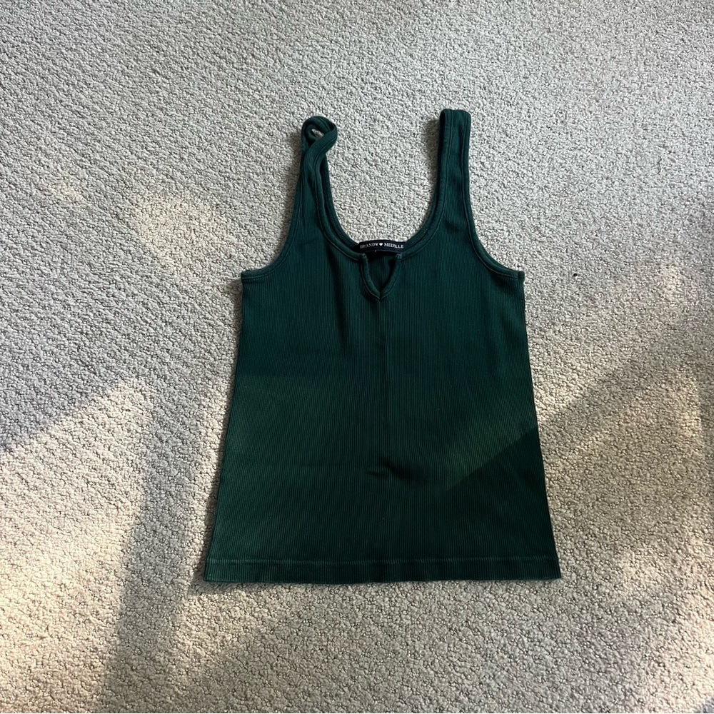 Brandy Melville green tank top